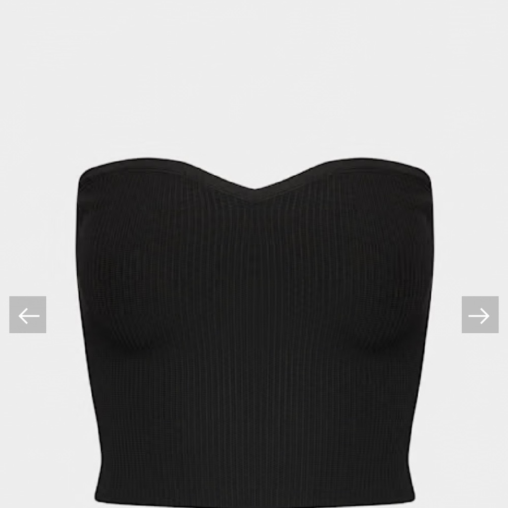 Babaton Sculpt Knit Sweetheart tube top